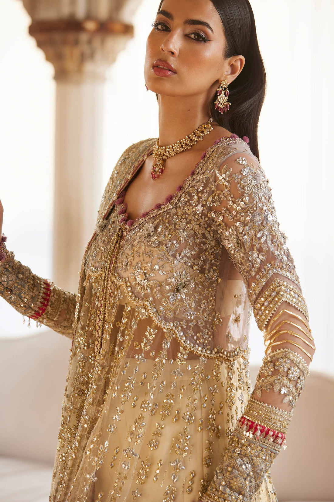 Zaha | Gossamer 25 | ZAR-E MAHR (ZC25-06) - by Libasekhas UK - Registered Vendor of : Zaha - 100% Original Designer Dress