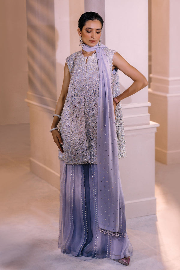 Elan | Demi Couture Onirique | CRISTALLIN LILAS (EP-20653) - by - Libasekhas UK - Registered Vendor of : Elan - 100% Original Designer Dresss