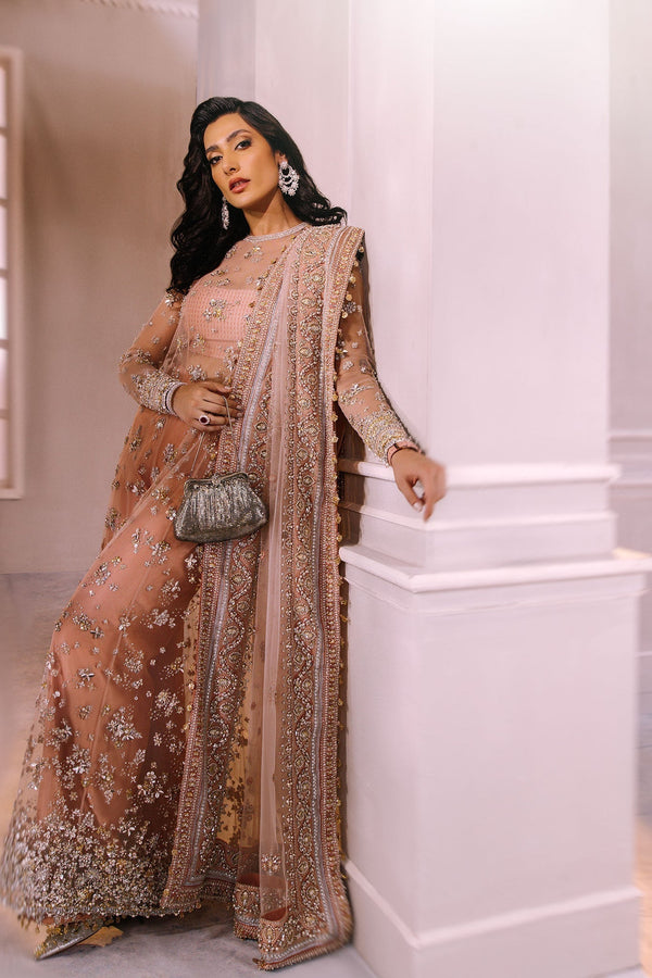 Elan | Demi Couture Onirique | ROSE PÃCHE (EP-20180) - by - Libasekhas UK - Registered Vendor of : Elan - 100% Original Designer Dresss