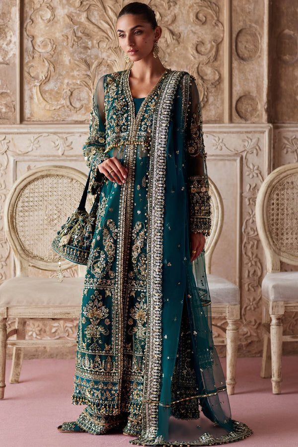 Zaha | Gossamer 25 | AYLIN-E-JADE (ZC25-05) - by Libasekhas UK - Registered Vendor of : Zaha - 100% Original Designer Dress