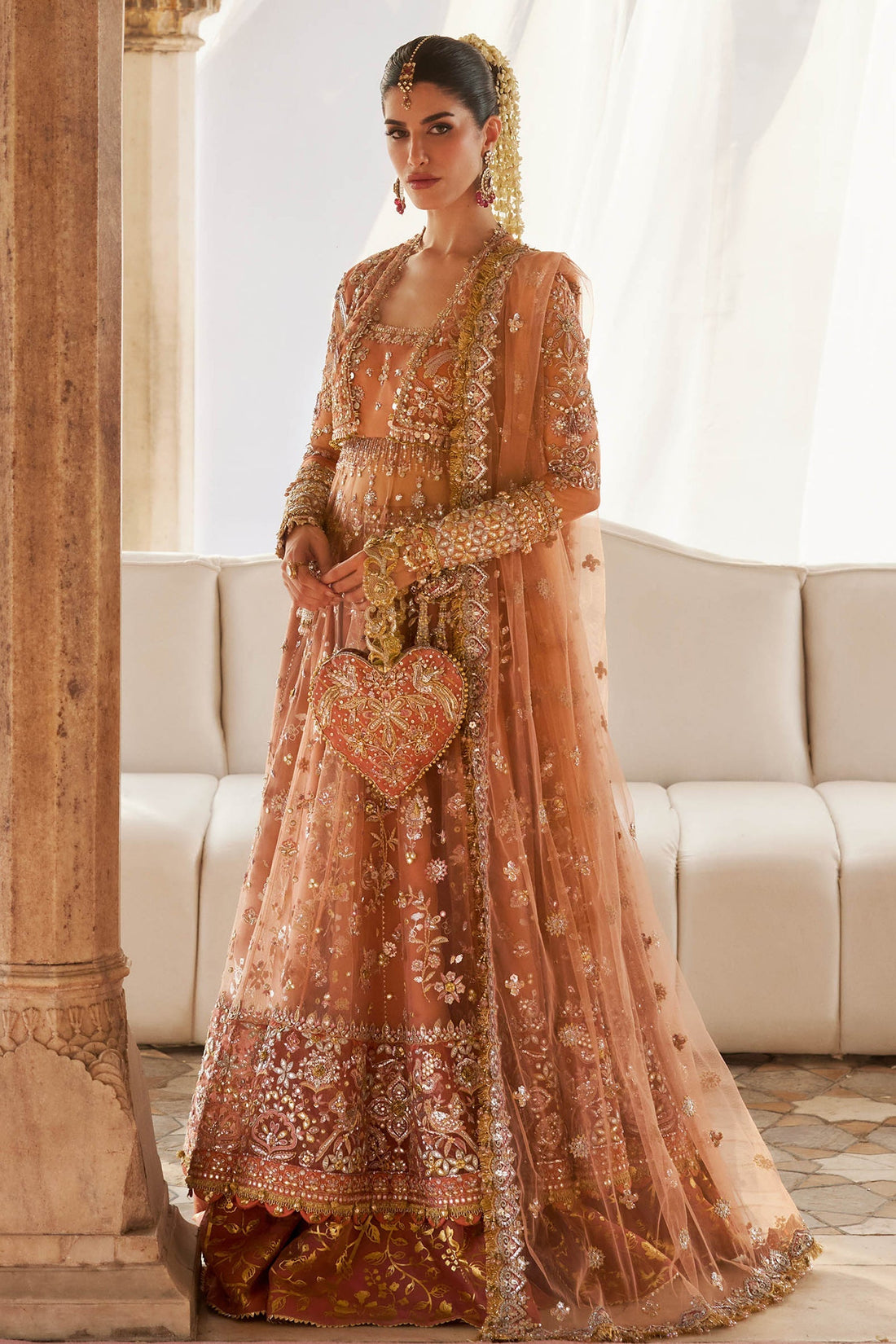 Zaha | Gossamer 25 | GUL-E-MAHNOOR (ZC25-08) - by Libasekhas UK - Registered Vendor of : Zaha - 100% Original Designer Dress