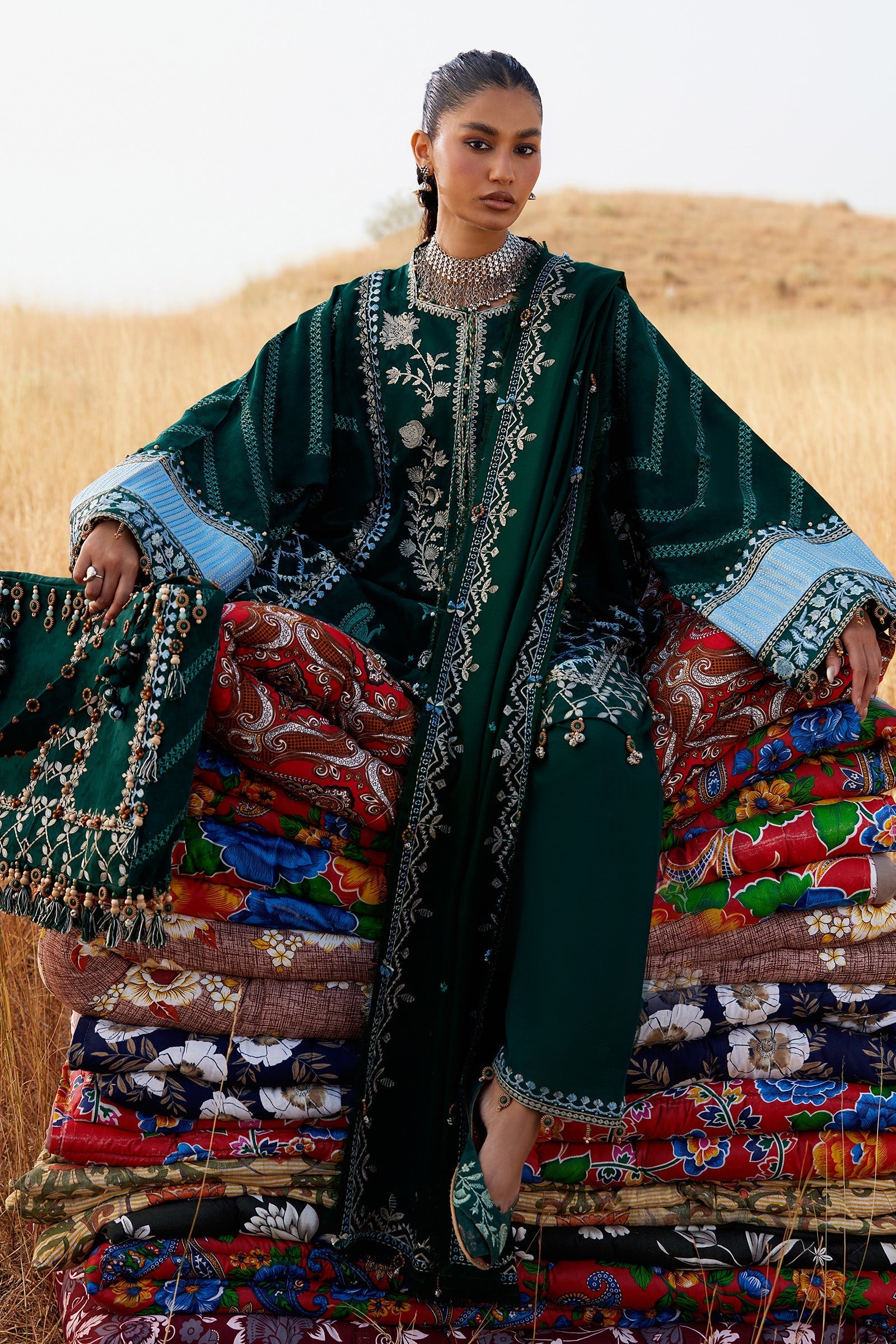 Zaha | Winter 25 | YASMIN (ZW25-09) - by Libasekhas UK - Registered Vendor of : Zaha - 100% Original Designer Dress