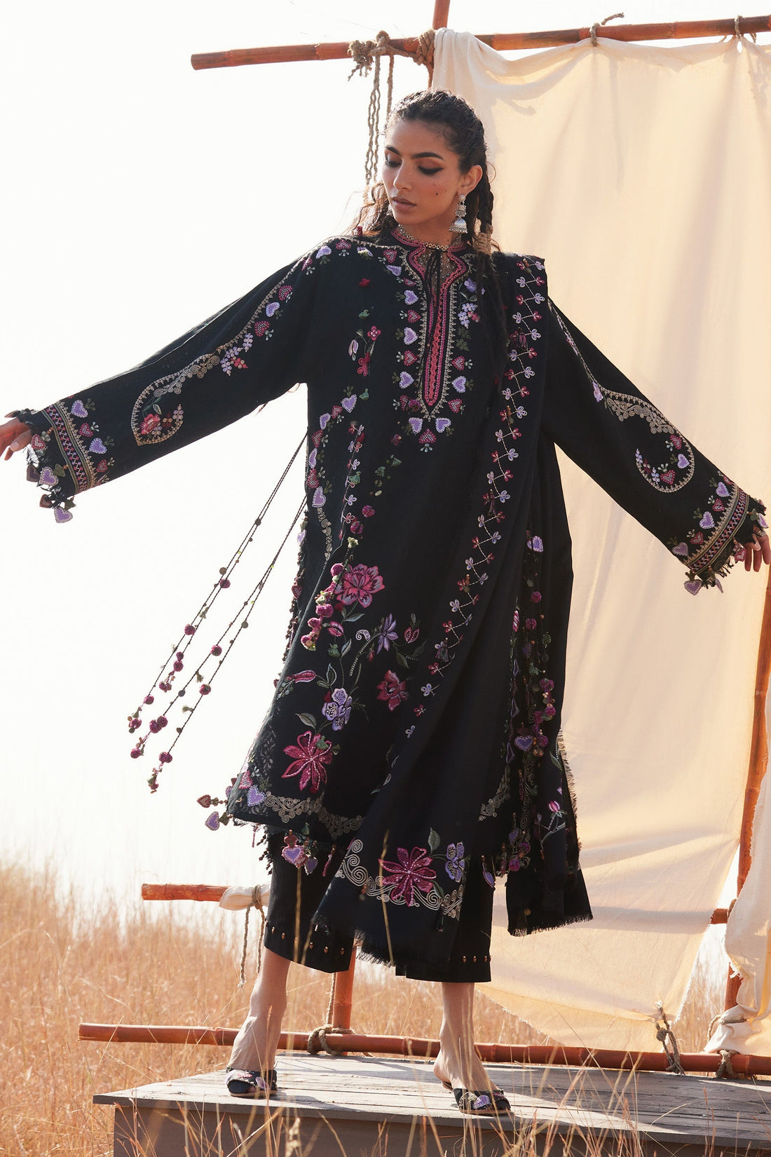 Zaha | Winter 25 | SEHYR (ZW25-11) - by Libasekhas UK - Registered Vendor of : Zaha - 100% Original Designer Dress