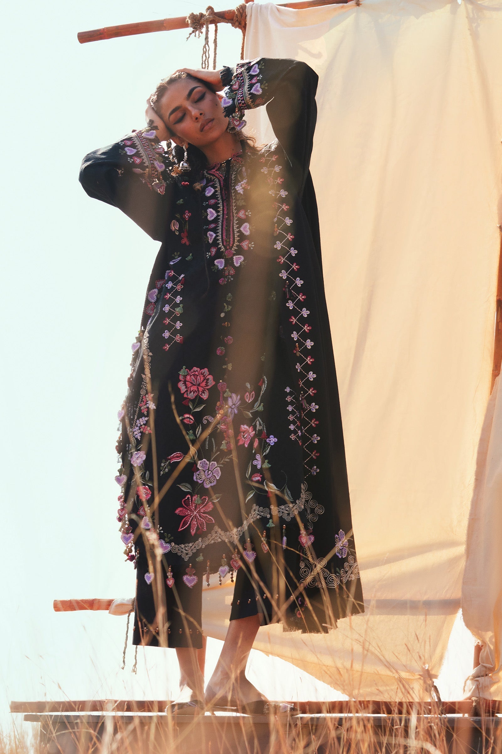 Zaha | Winter 25 | SEHYR (ZW25-11) - by Libasekhas UK - Registered Vendor of : Zaha - 100% Original Designer Dress