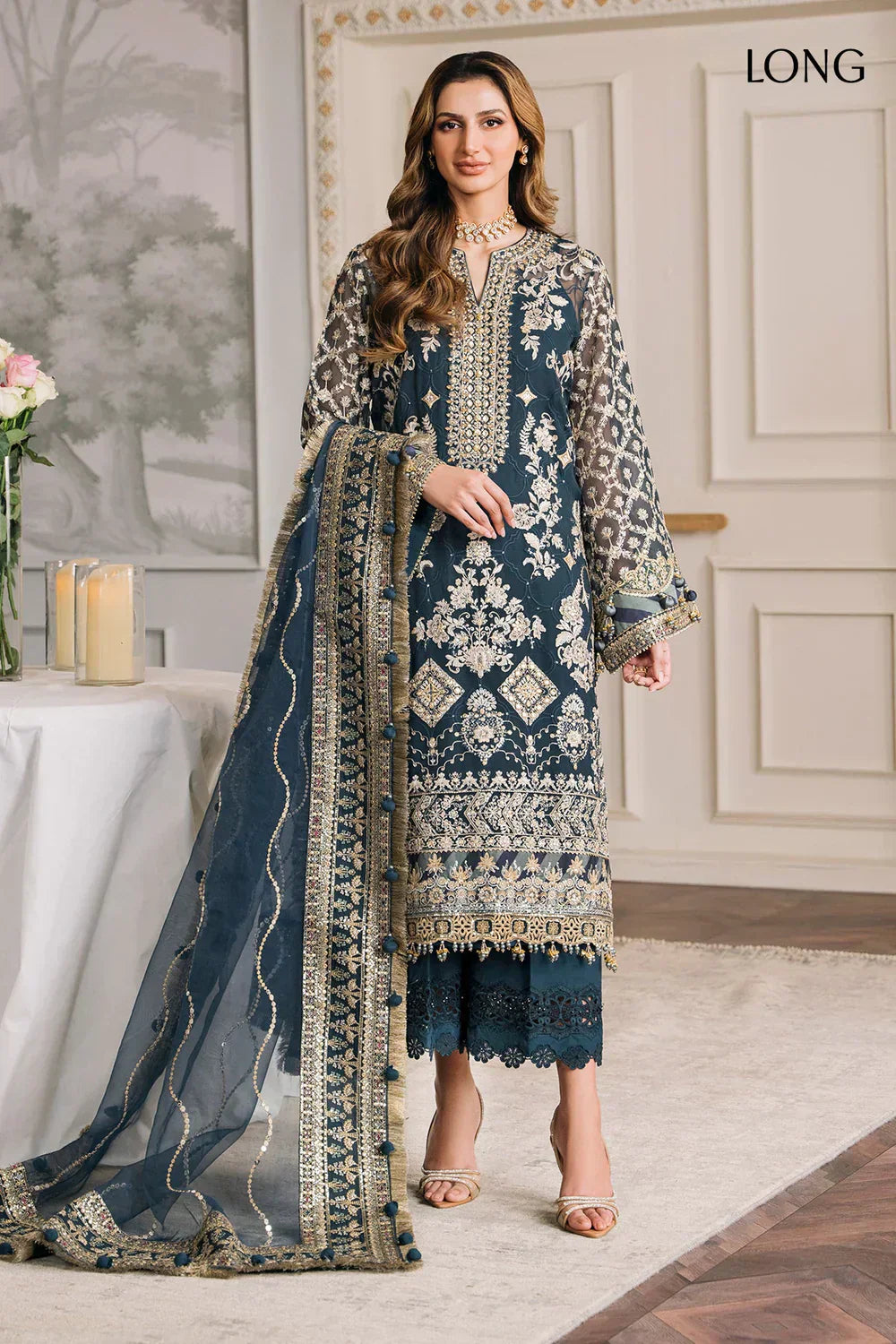Baroque | Chantelle Embroidered Collection | CH12-01 - by - Libasekhas UK - Registered Vendor of : Baroque - 100% Original Designer Dresss