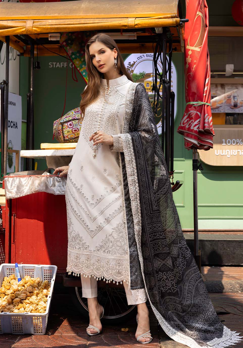 Zarqash | Luxury Lawn 25 | ZQLU 007 SIERRA - by - Libasekhas UK - Registered Vendor of : Zarqash - 100% Original Designer Dresss