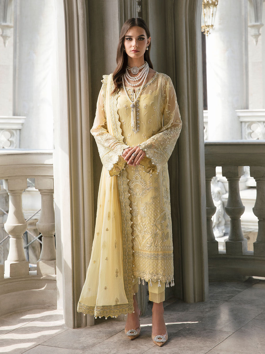 Gulaal | Embroidered Chiffon | SAHAR 04 - by - Libasekhas UK - Registered Vendor of : Gulaal - 100% Original Designer Dresss