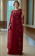 Threads and Motifs | Formal Dresses 25 | Embroidered Jacket With Tube And Skirt - by Libasekhas UK - Registered Vendor of : Threads and Motifs - 100% Original Designer Dress
