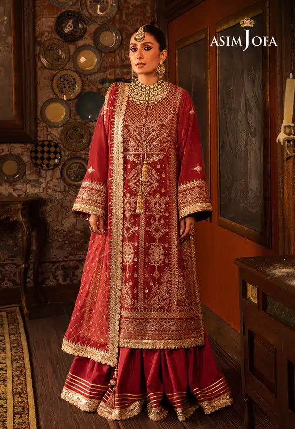 Asim Jofa | Makhmal Wedding Velvet 23 | AJMM-10 - by - Libasekhas UK - Registered Vendor of : Asim Jofa - 100% Original Designer Dresss