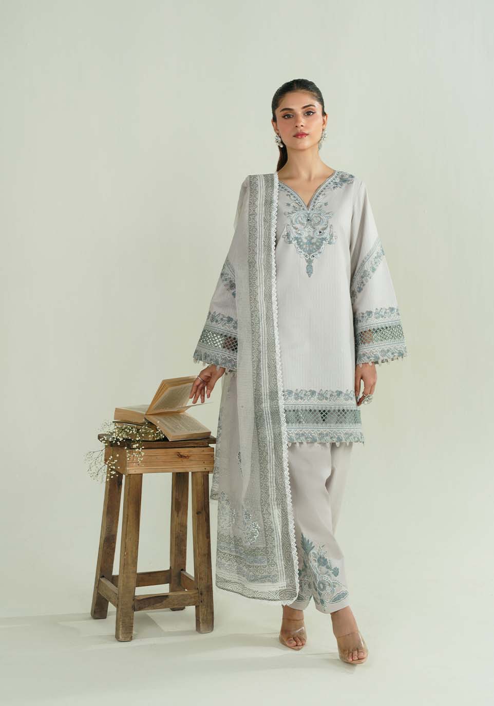 Zarqash | Nazakat Ready to Wear | CHANDNI - by Libasekhas UK - Registered Vendor of : Zarqash - 100% Original Designer Dress