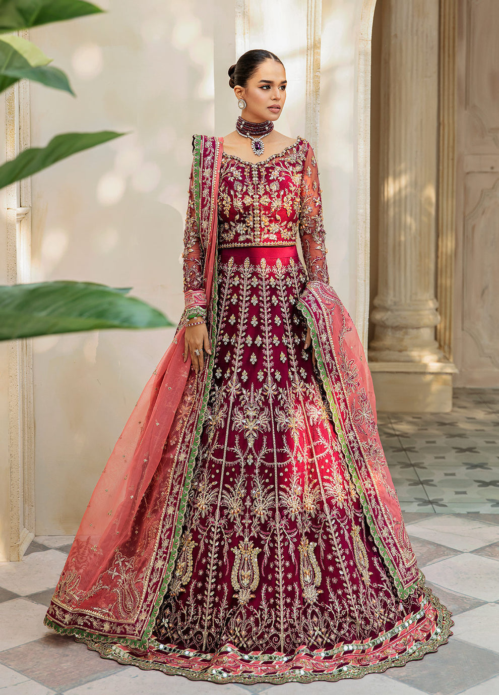 Gulaal | Wedding Formals | Ashmiza GL-WS-23V1-36 - by - Libasekhas UK - Registered Vendor of : Gulaal - 100% Original Designer Dresss