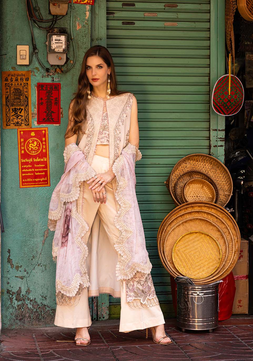 Zarqash | Luxury Lawn 25 | ZQLU 002 Ambrose - by - Libasekhas UK - Registered Vendor of : Zarqash - 100% Original Designer Dresss