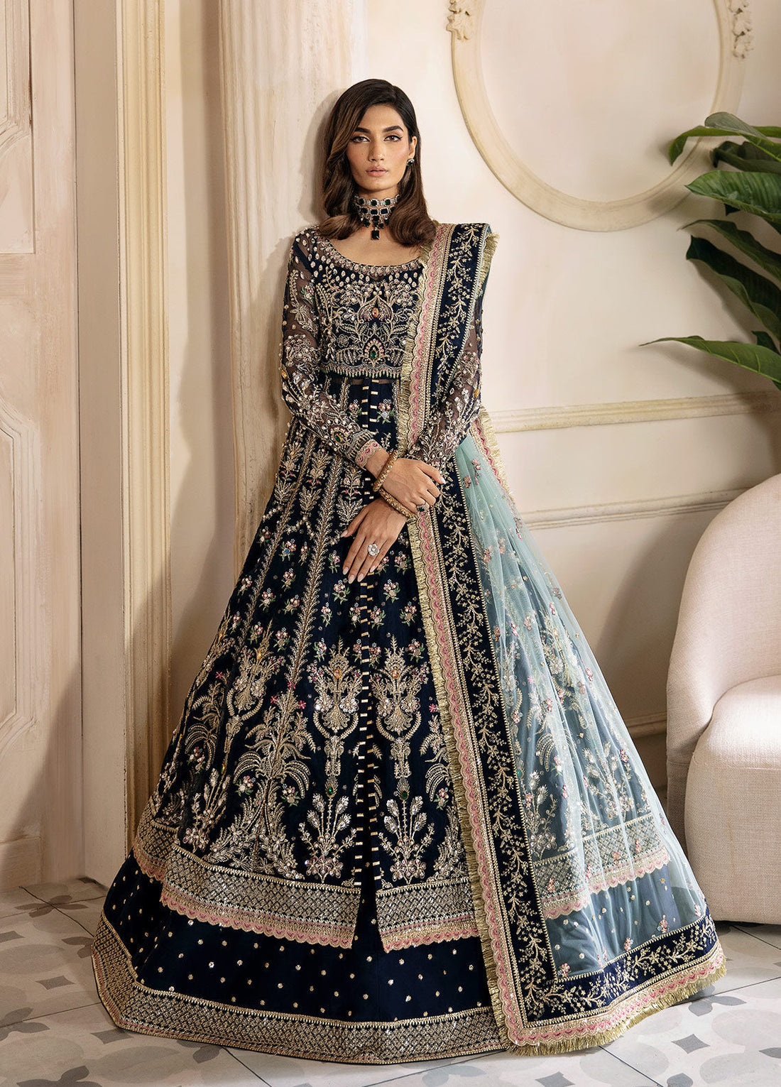 Gulaal | Wedding Formals | Shehnaz GL-WS-23V1-41 - by - Libasekhas UK - Registered Vendor of : Gulaal - 100% Original Designer Dresss