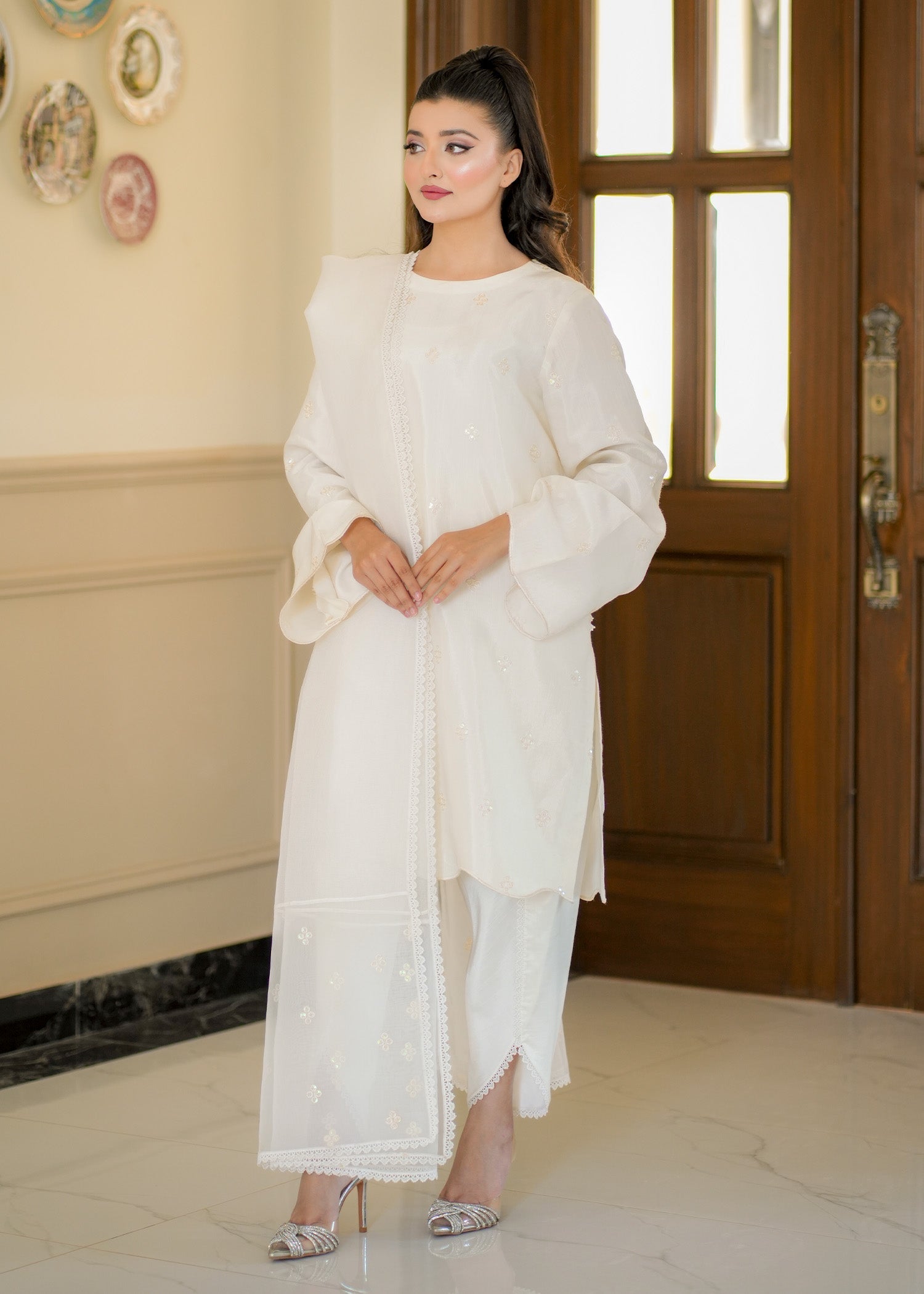 Fozia Khalid | Silk Spire | BLISS - by - Libasekhas UK - Registered Vendor of : Fozia Khalid - 100% Original Designer Dresss