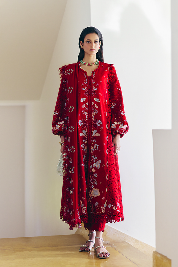 Suffuse | Casual Pret 25 | CRIMSAL - by - Libasekhas UK - Registered Vendor of : Suffuse - 100% Original Designer Dresss