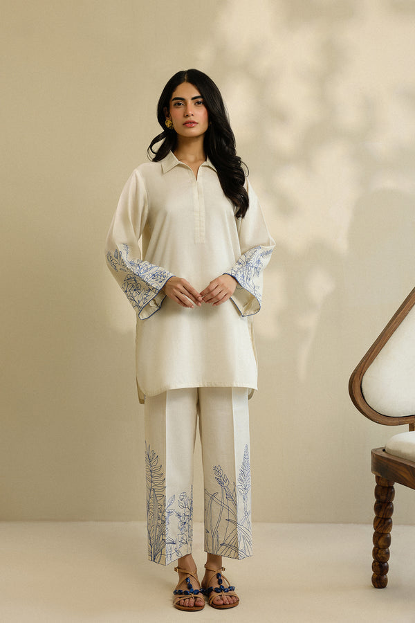 Sahar | Pre Essential Emb Edit | Camellia Pearl - by Libasekhas UK - Registered Vendor of : Sahar - 100% Original Designer Dress