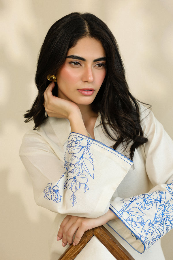 Sahar | Pre Essential Emb Edit | Camellia Pearl - by Libasekhas UK - Registered Vendor of : Sahar - 100% Original Designer Dress