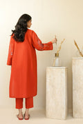 Sahar | Pre Essential Emb Edit | Burnt Citrus - by Libasekhas UK - Registered Vendor of : Sahar - 100% Original Designer Dress