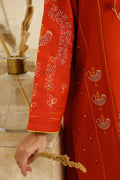 Sahar | Pre Essential Emb Edit | Burnt Citrus - by Libasekhas UK - Registered Vendor of : Sahar - 100% Original Designer Dress