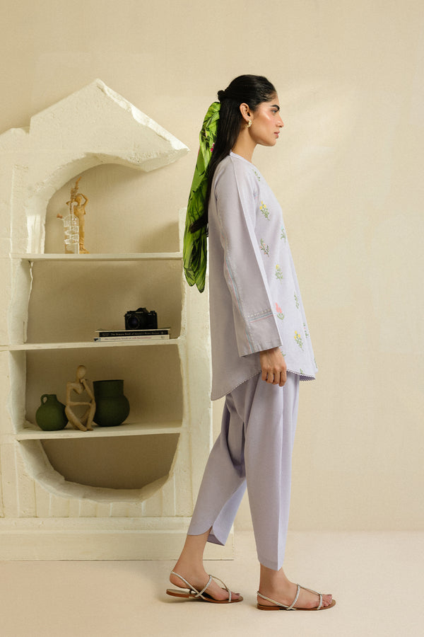 Sahar | Pre Essential Emb Edit | Iris Glow - by Libasekhas UK - Registered Vendor of : Sahar - 100% Original Designer Dress