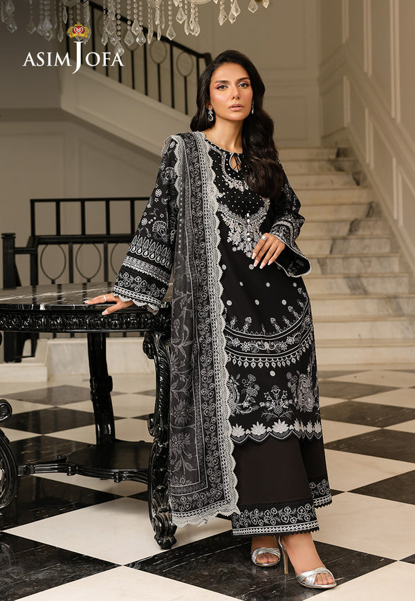 Asim Jofa | Summer Rhapsody | AJMCH-06 EMBROIDERED LAWN - by Libasekhas UK - Registered Vendor of : Asim Jofa - 100% Original Designer Dress
