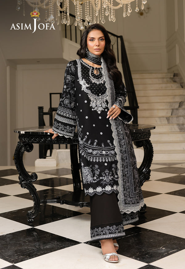 Asim Jofa | Summer Rhapsody | AJMCH-06 EMBROIDERED LAWN - by Libasekhas UK - Registered Vendor of : Asim Jofa - 100% Original Designer Dress