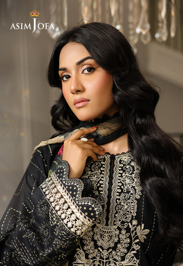 Asim Jofa | Summer Rhapsody | AJMCH-12 EMBROIDERED LAWN - by Libasekhas UK - Registered Vendor of : Asim Jofa - 100% Original Designer Dress
