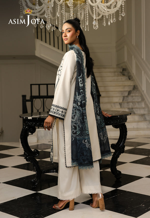 Asim Jofa | Summer Rhapsody | AJMCH-02 EMBROIDERED CAMBRIC - by Libasekhas UK - Registered Vendor of : Asim Jofa - 100% Original Designer Dress
