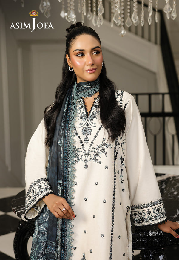Asim Jofa | Summer Rhapsody | AJMCH-02 EMBROIDERED CAMBRIC - by Libasekhas UK - Registered Vendor of : Asim Jofa - 100% Original Designer Dress