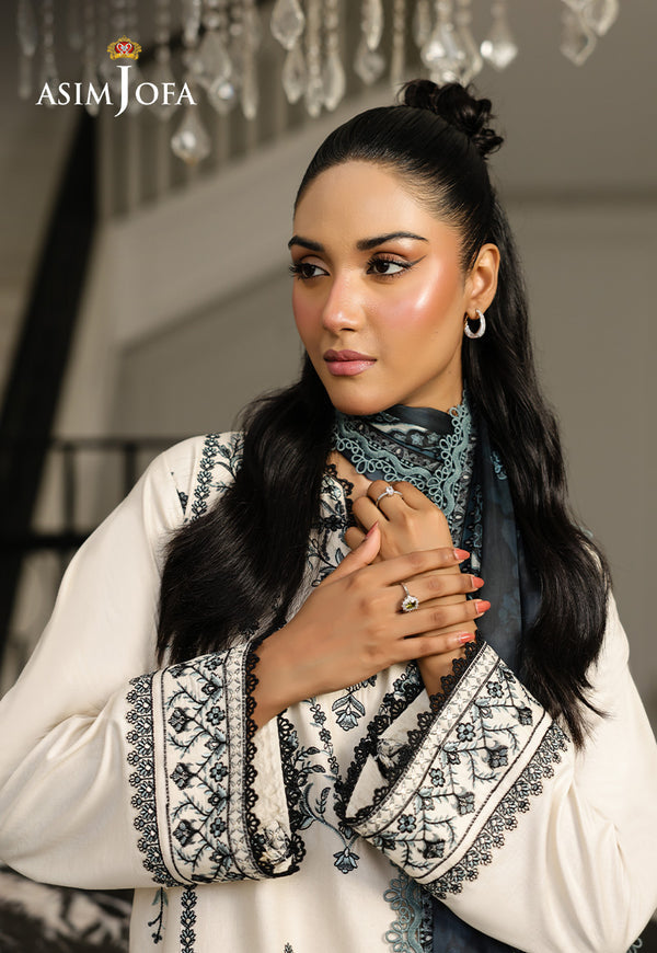 Asim Jofa | Summer Rhapsody | AJMCH-02 EMBROIDERED CAMBRIC - by Libasekhas UK - Registered Vendor of : Asim Jofa - 100% Original Designer Dress
