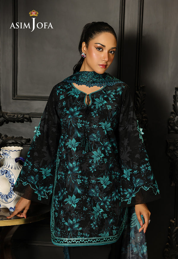 Asim Jofa | Summer Rhapsody | AJMCH-05 EMBROIDERED LAWN - by Libasekhas UK - Registered Vendor of : Asim Jofa - 100% Original Designer Dress