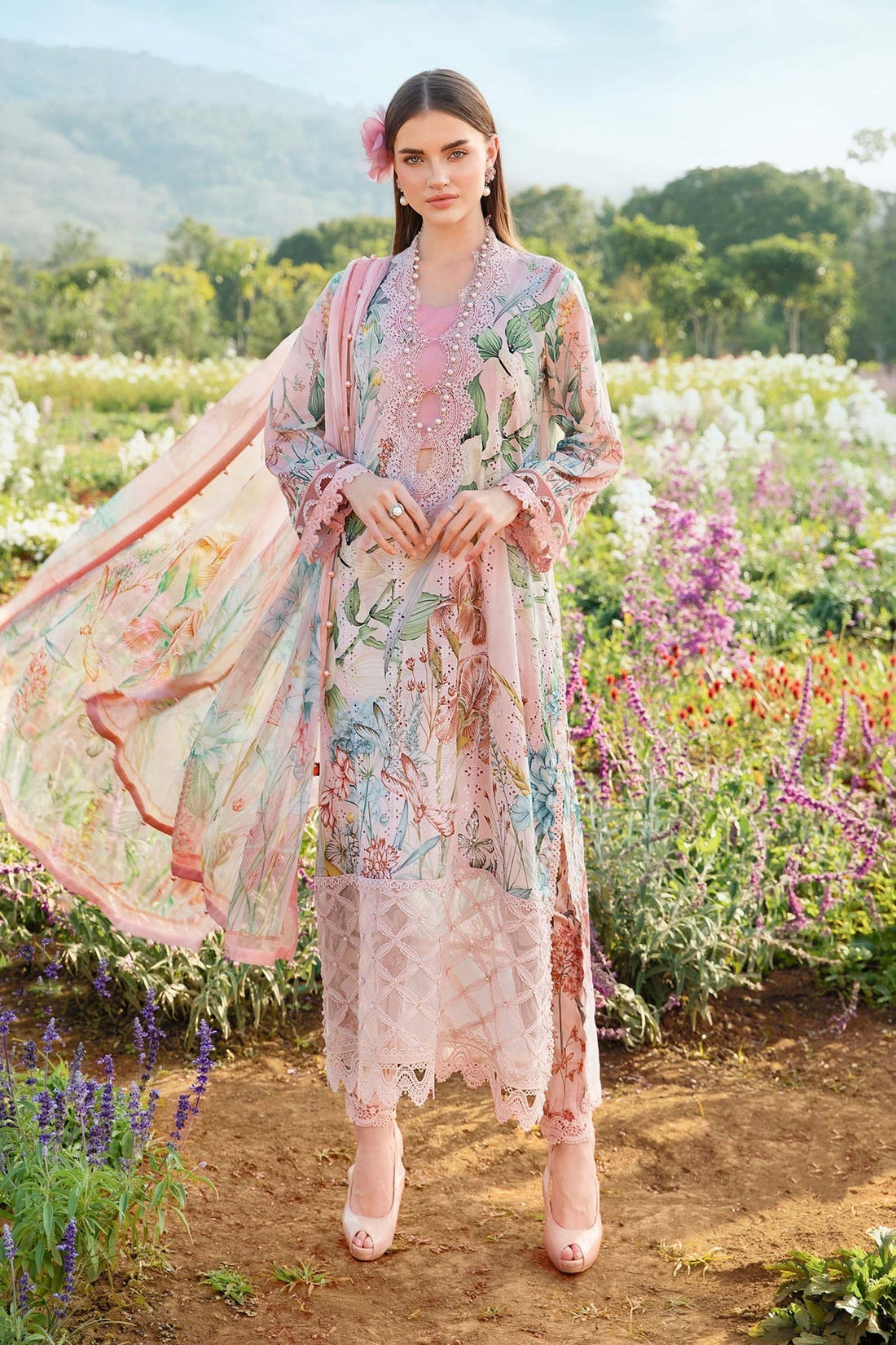Maria B | M Prints 25 | MPT-2502-A - Ladies Clothes -  Libasekhas