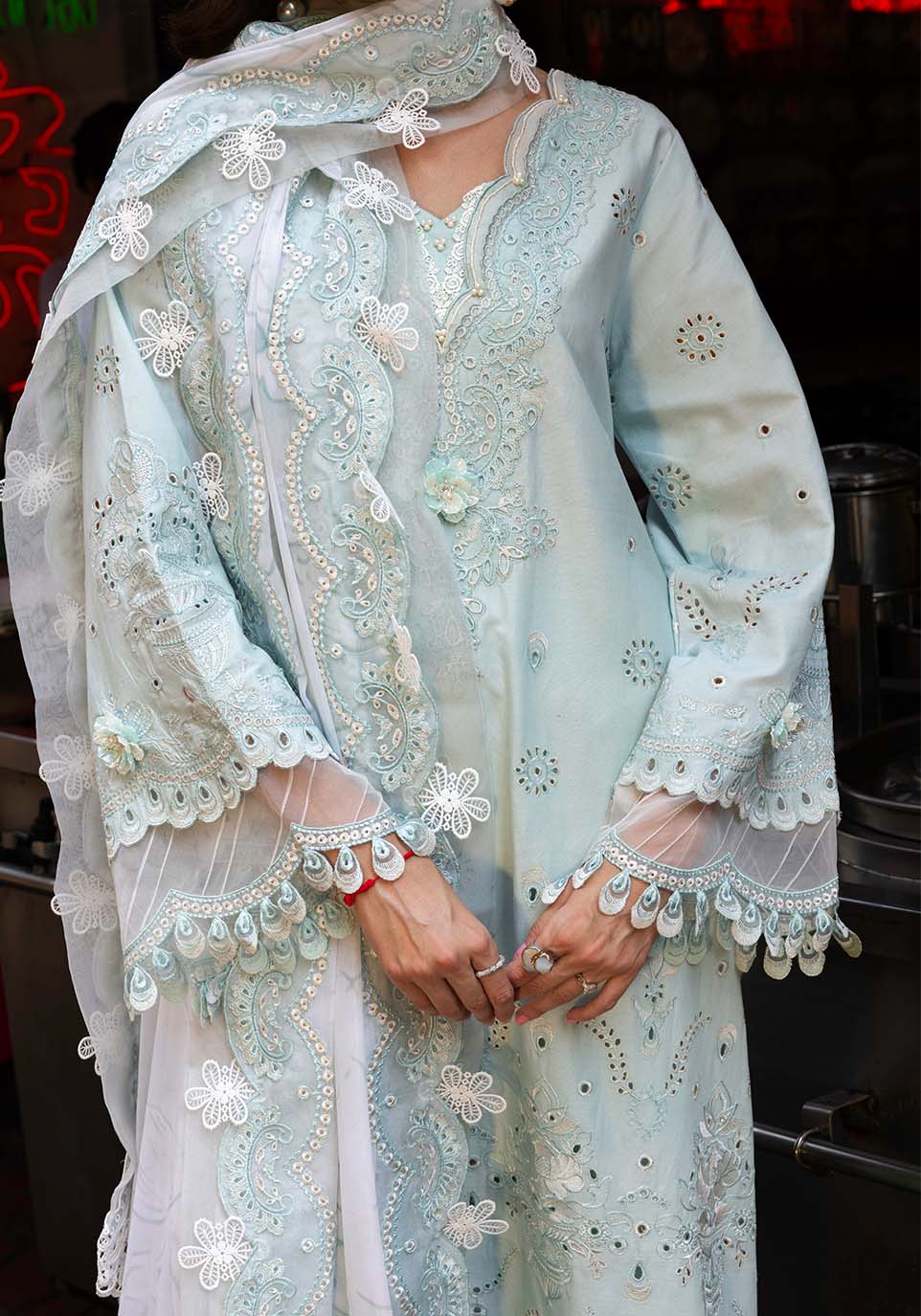 Zarqash | Luxury Lawn 25 | ZQLU 004 CECILY - by - Libasekhas UK - Registered Vendor of : Zarqash - 100% Original Designer Dresss