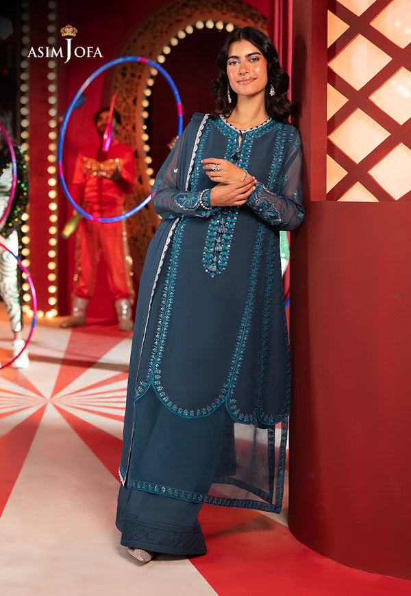 Asim Jofa | Festive Collection 25 |   New  AJLF-14 - by - Libasekhas UK - Registered Vendor of : Asim Jofa - 100% Original Designer Dresss