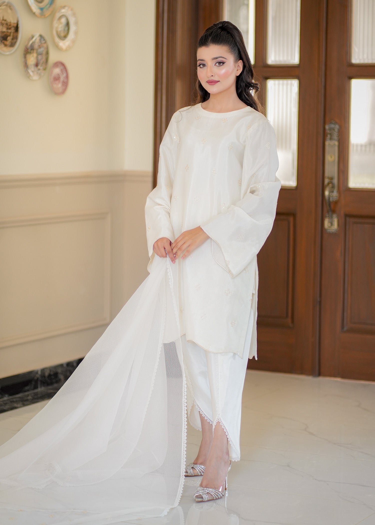 Fozia Khalid | Silk Spire | BLISS - by - Libasekhas UK - Registered Vendor of : Fozia Khalid - 100% Original Designer Dresss