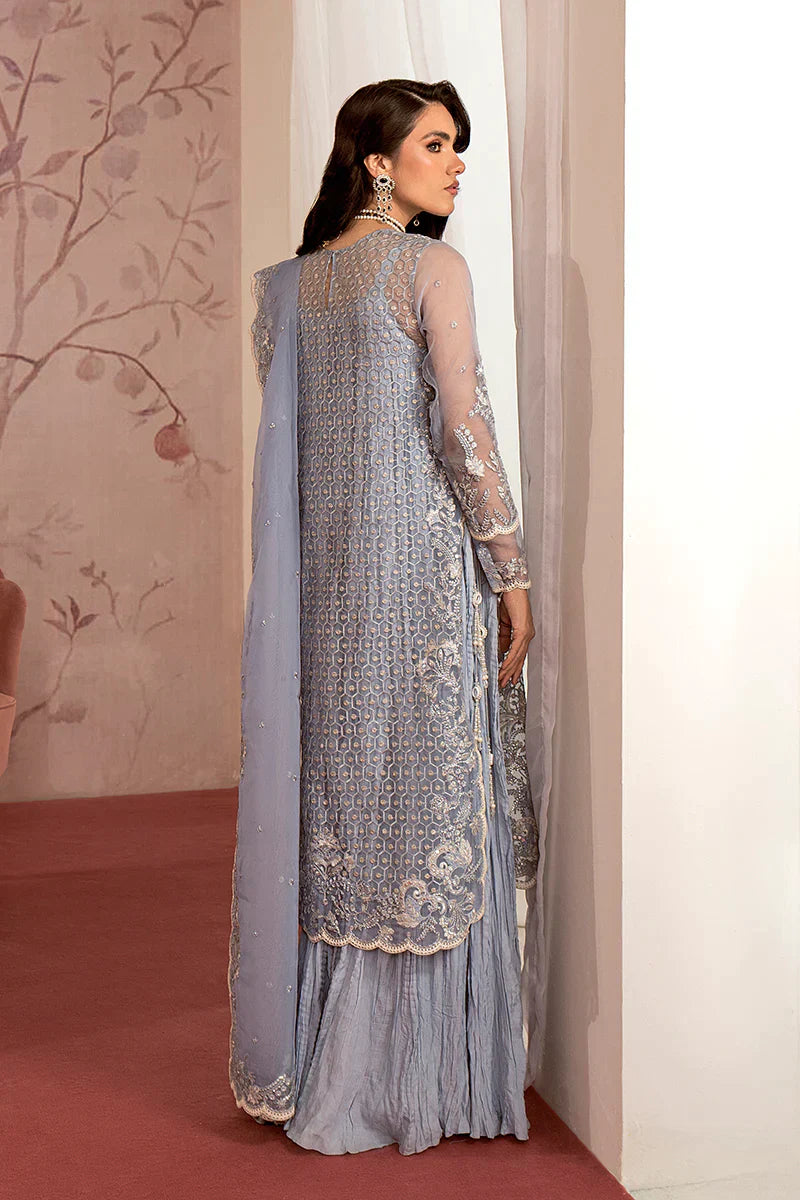 Cross Stitch | Wedding Festive 23 | Scarlet Blue - by - Libasekhas UK - Registered Vendor of : Cross Stitch - 100% Original Designer Dresss