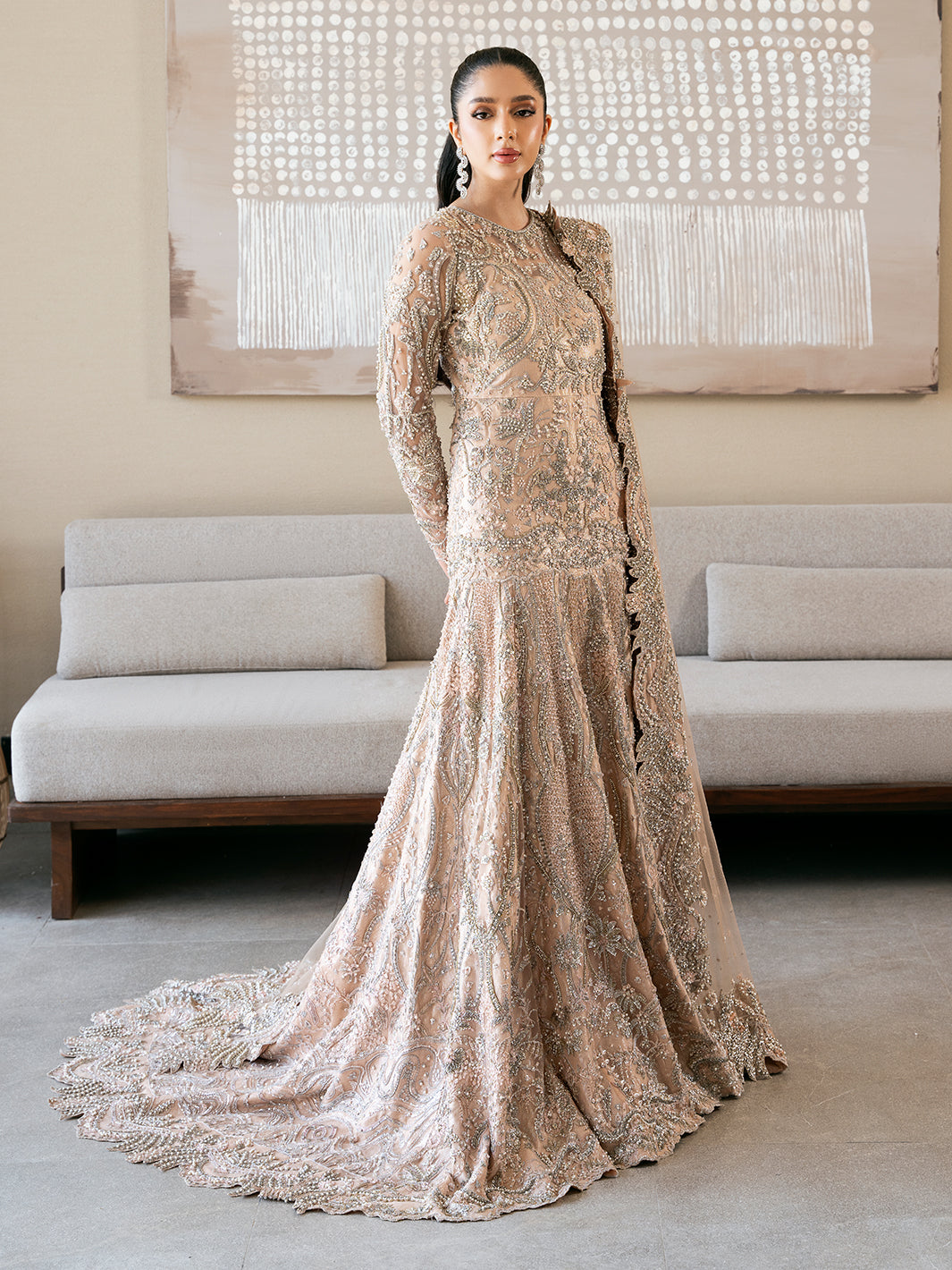 Epoque | Reverie Eternelle | Corail - by - Libasekhas UK - Registered Vendor of : Epoque - 100% Original Designer Dresss