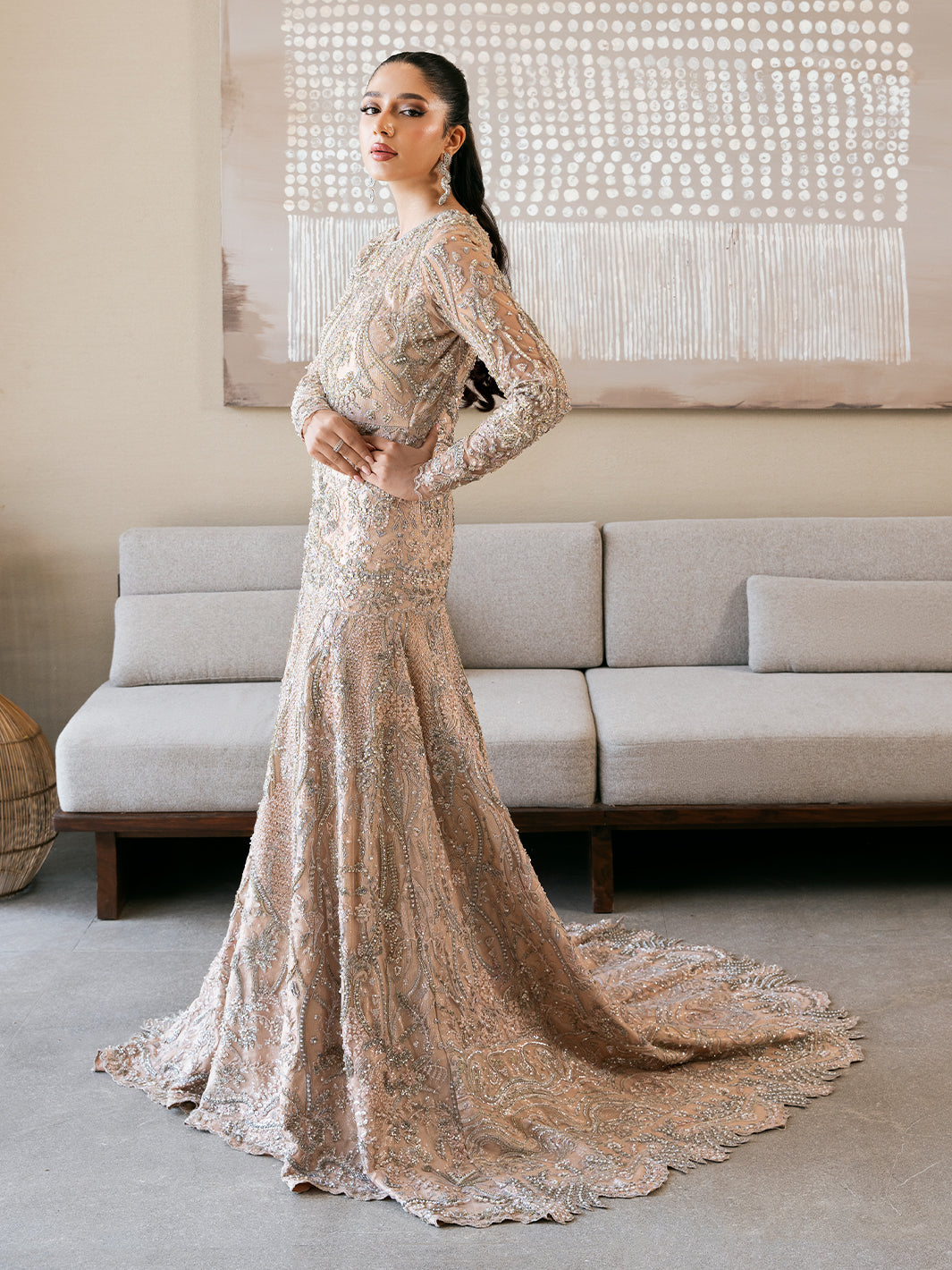 Epoque | Reverie Eternelle | Corail - by - Libasekhas UK - Registered Vendor of : Epoque - 100% Original Designer Dresss