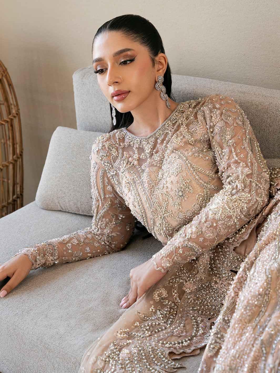 Epoque | Reverie Eternelle | Corail - by - Libasekhas UK - Registered Vendor of : Epoque - 100% Original Designer Dresss