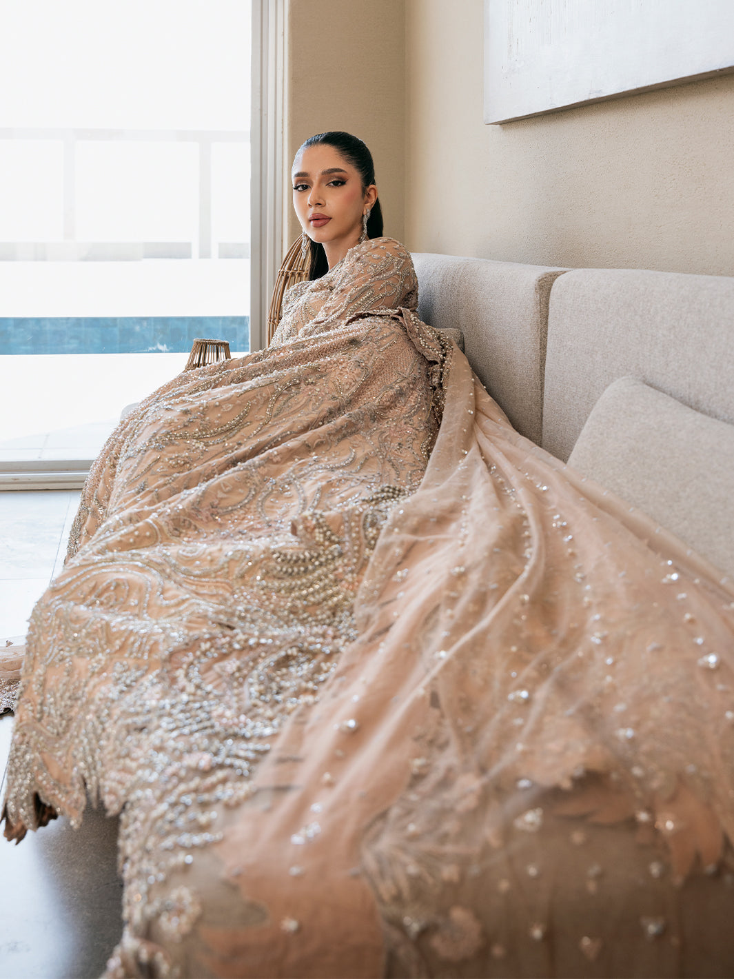 Epoque | Reverie Eternelle | Corail - by - Libasekhas UK - Registered Vendor of : Epoque - 100% Original Designer Dresss