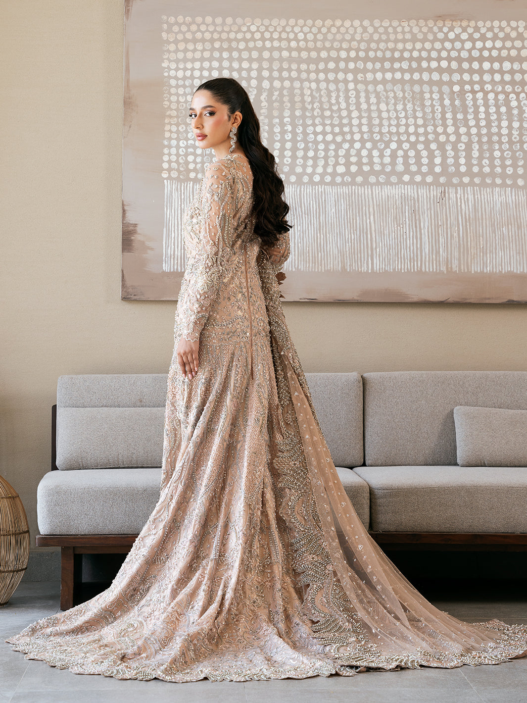 Epoque | Reverie Eternelle | Corail - by - Libasekhas UK - Registered Vendor of : Epoque - 100% Original Designer Dresss