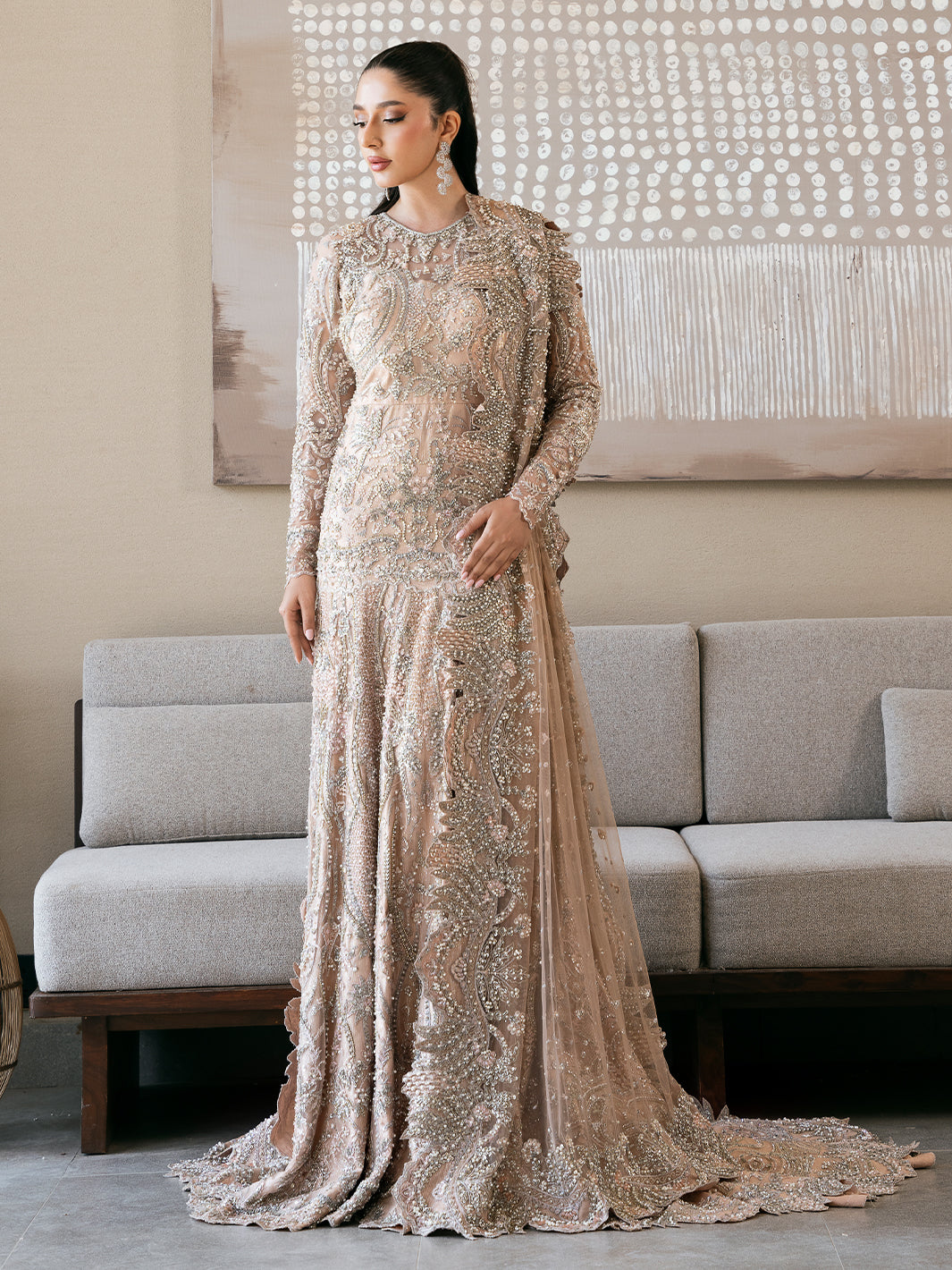 Epoque | Reverie Eternelle | Corail - by - Libasekhas UK - Registered Vendor of : Epoque - 100% Original Designer Dresss
