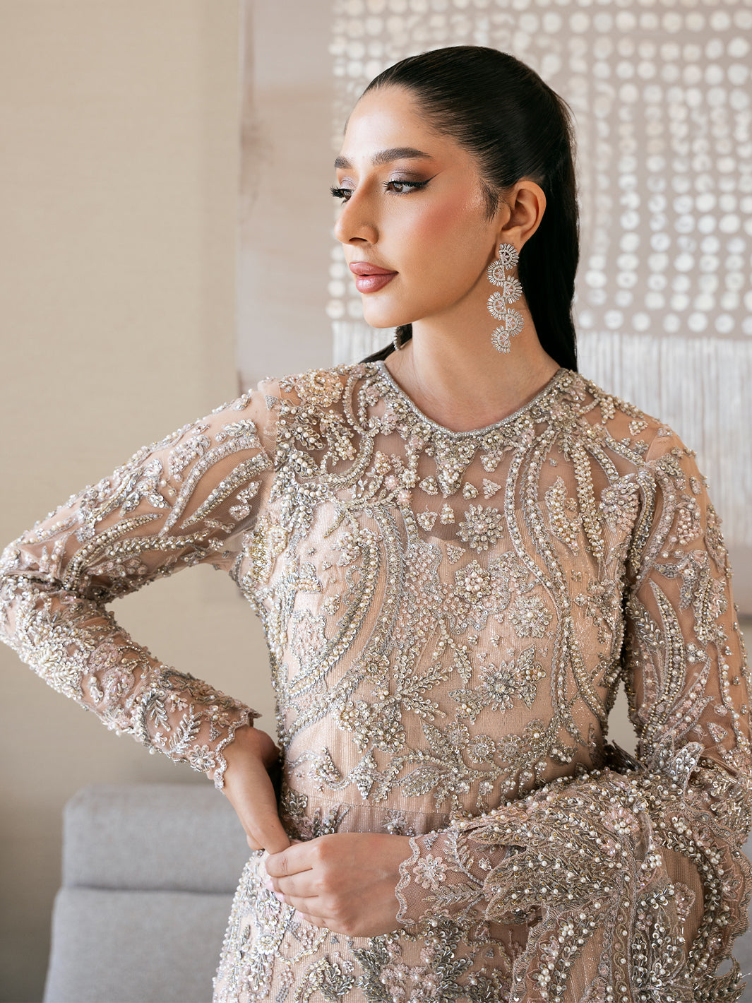 Epoque | Reverie Eternelle | Corail - by - Libasekhas UK - Registered Vendor of : Epoque - 100% Original Designer Dresss