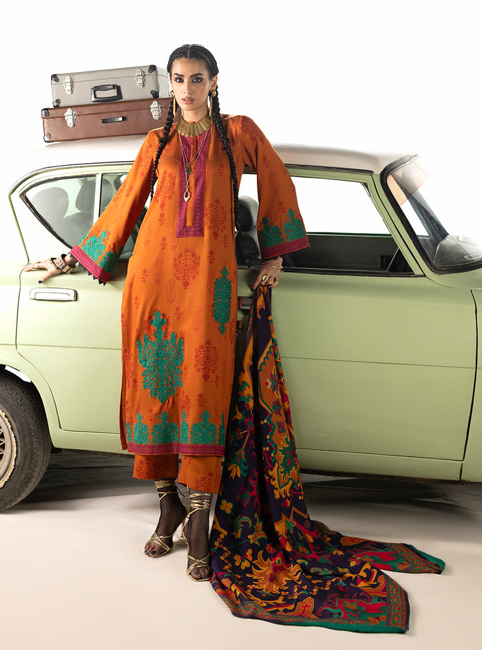 Zainab Chottani | Winter Shawl 25 | Suniva - D3 - by Libasekhas UK - Registered Vendor of : Zainab Chottani - 100% Original Designer Dress