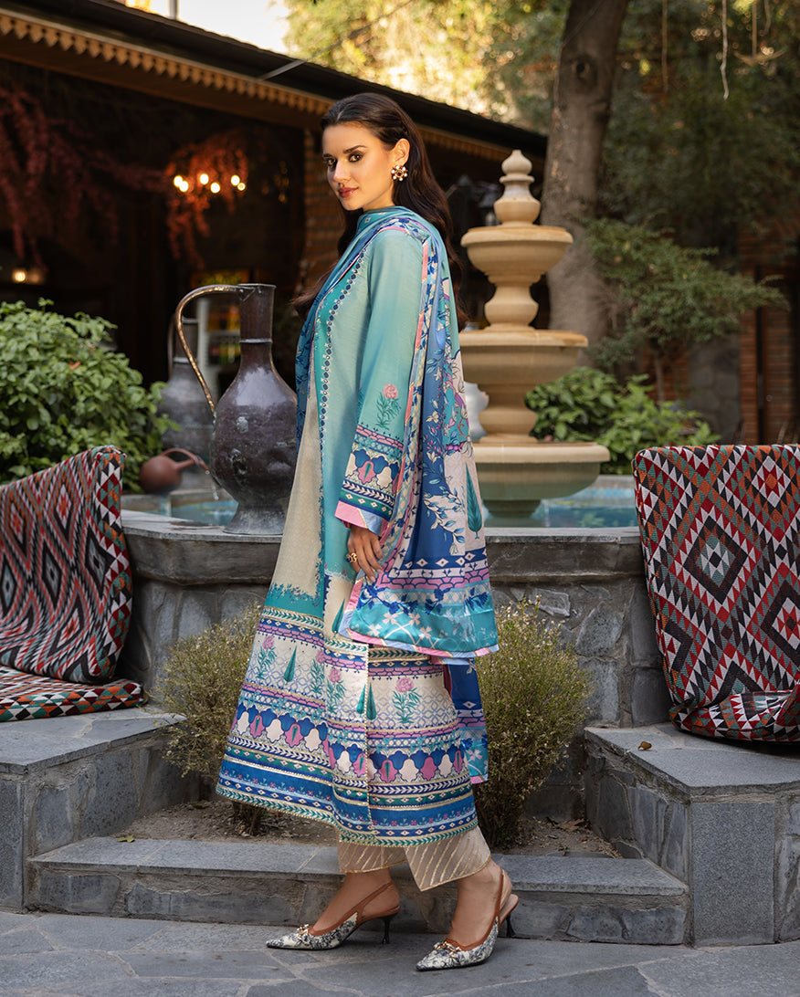 Mushq | Nirvana Printed Silk | Seraphic Dust - by Libasekhas UK - Registered Vendor of : Mushq - 100% Original Designer Dress