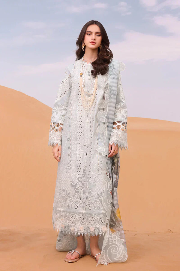 Qalamkar | Chikankari Eid Edit 24 | KM-06 APOLLINE - by - Libasekhas UK - Registered Vendor of : Qalamkar - 100% Original Designer Dresss