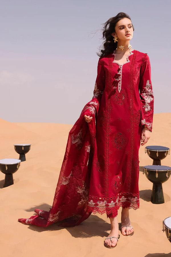 Qalamkar | Chikankari Eid Edit 24 | KM-05 AMANDINE - by - Libasekhas UK - Registered Vendor of : Qalamkar - 100% Original Designer Dresss