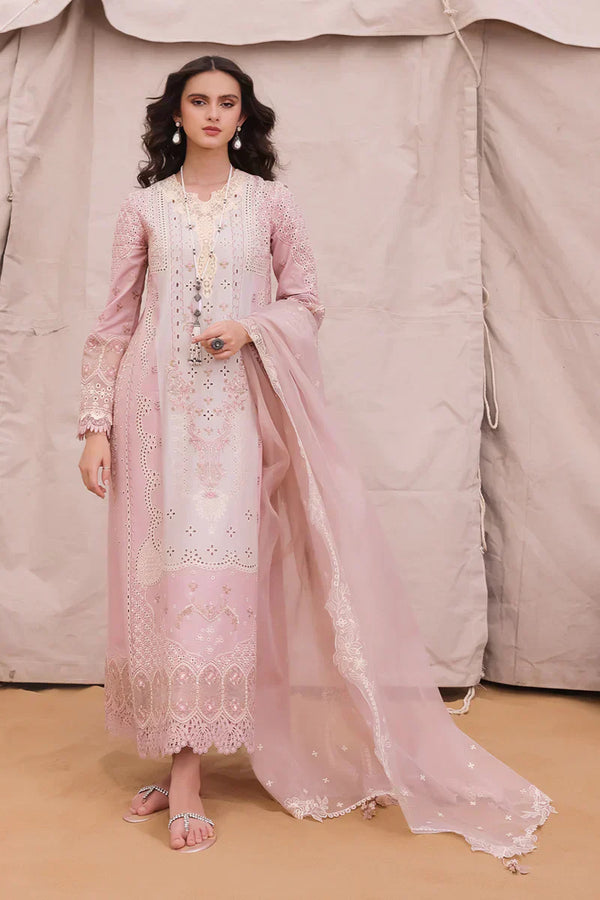 Qalamkar | Chikankari Eid Edit 24 | KM-03 AOIFE - by - Libasekhas UK - Registered Vendor of : Qalamkar - 100% Original Designer Dresss