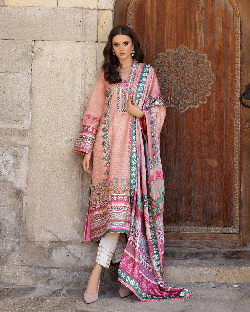 Mushq | Nirvana Printed Silk | Pulsar Petal - by Libasekhas UK - Registered Vendor of : Mushq - 100% Original Designer Dress