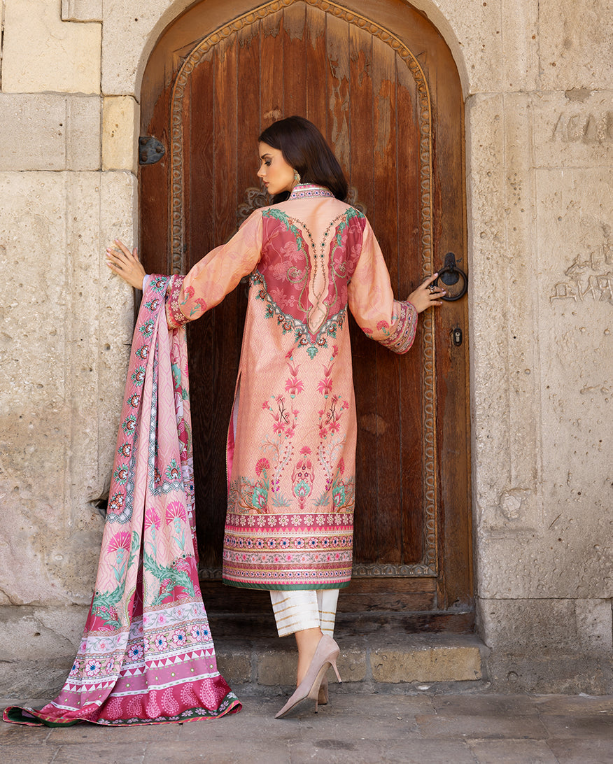 Mushq | Nirvana Printed Silk | Pulsar Petal - by Libasekhas UK - Registered Vendor of : Mushq - 100% Original Designer Dress